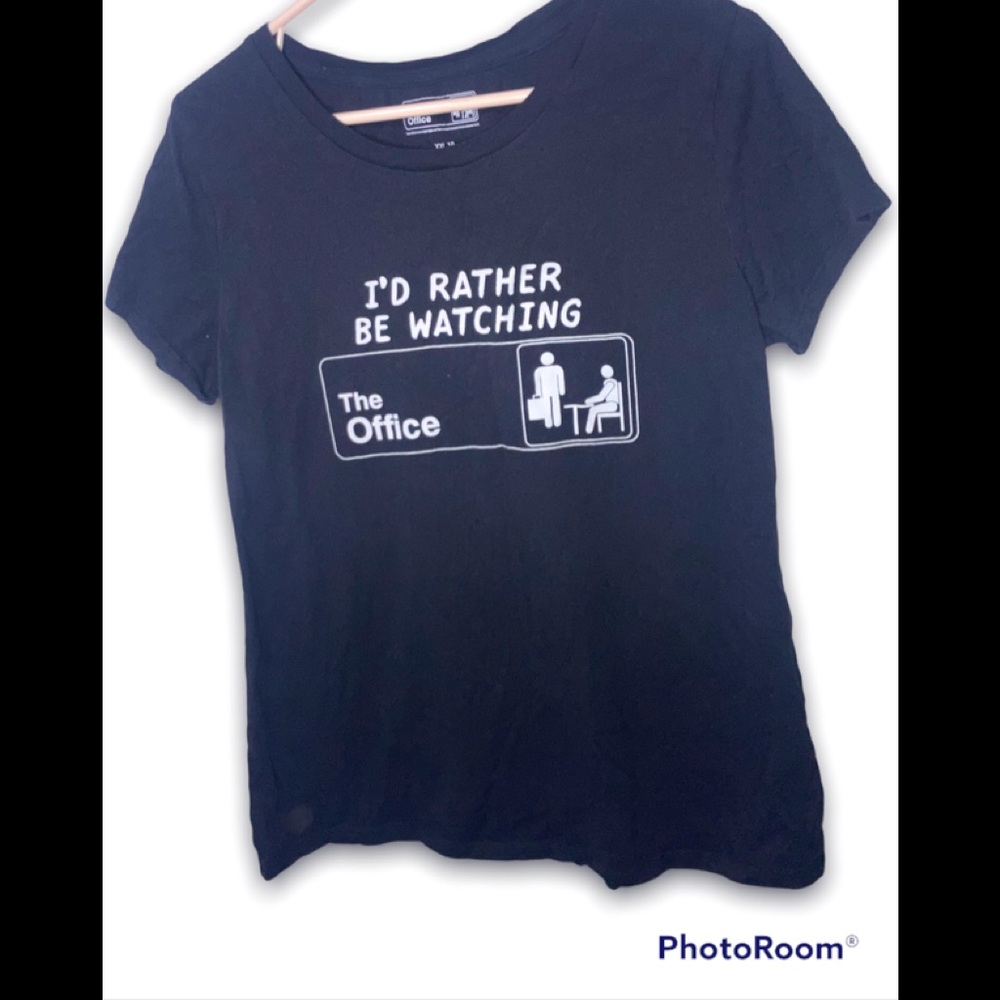 “I’d Rather Be Watching The Office”  The Office Junior Women’s T Shirt XXL.